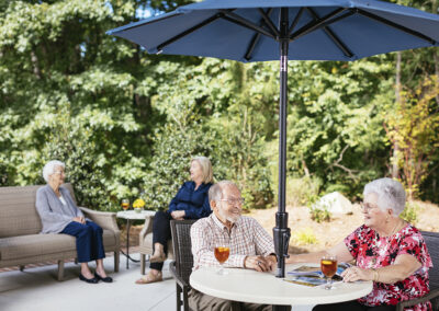residents of brookridge relaxing outdoors